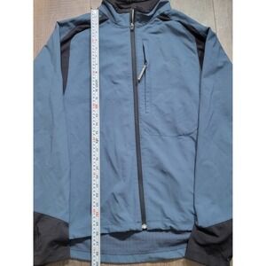 REI Co-op Quarter Zip Fleece Jacket Blue Black Men's Size Large Lightweight